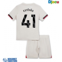 Chelsea Estevao Willian #41 Gostujuci Dres za djecu 2025-26 Kratak Rukav (+ Kratke hlače)